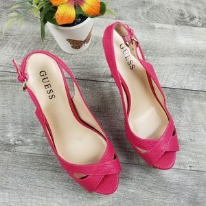 🌹Guess Toe Platform Heels🌹